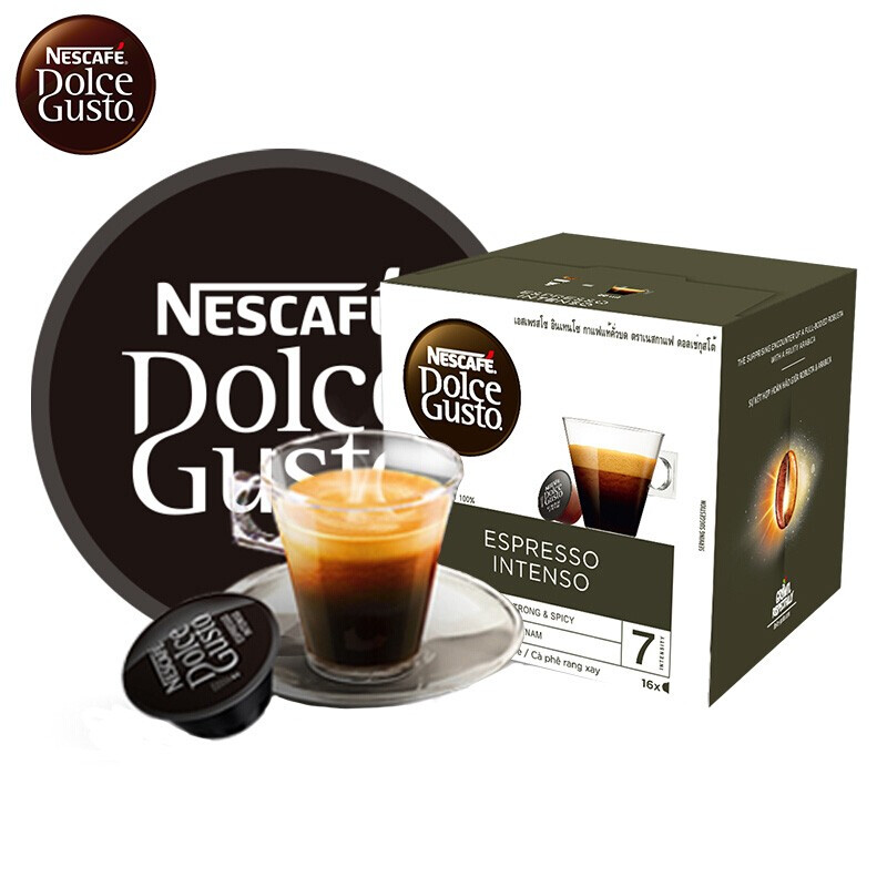 越南进口 雀巢多趣酷思(Dolce Gusto) 黑咖啡胶囊 研磨咖啡粉 16颗装 意式浓缩